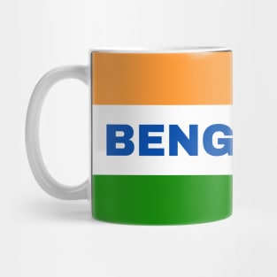 Bengaluru City in Indian Flag Colors Mug